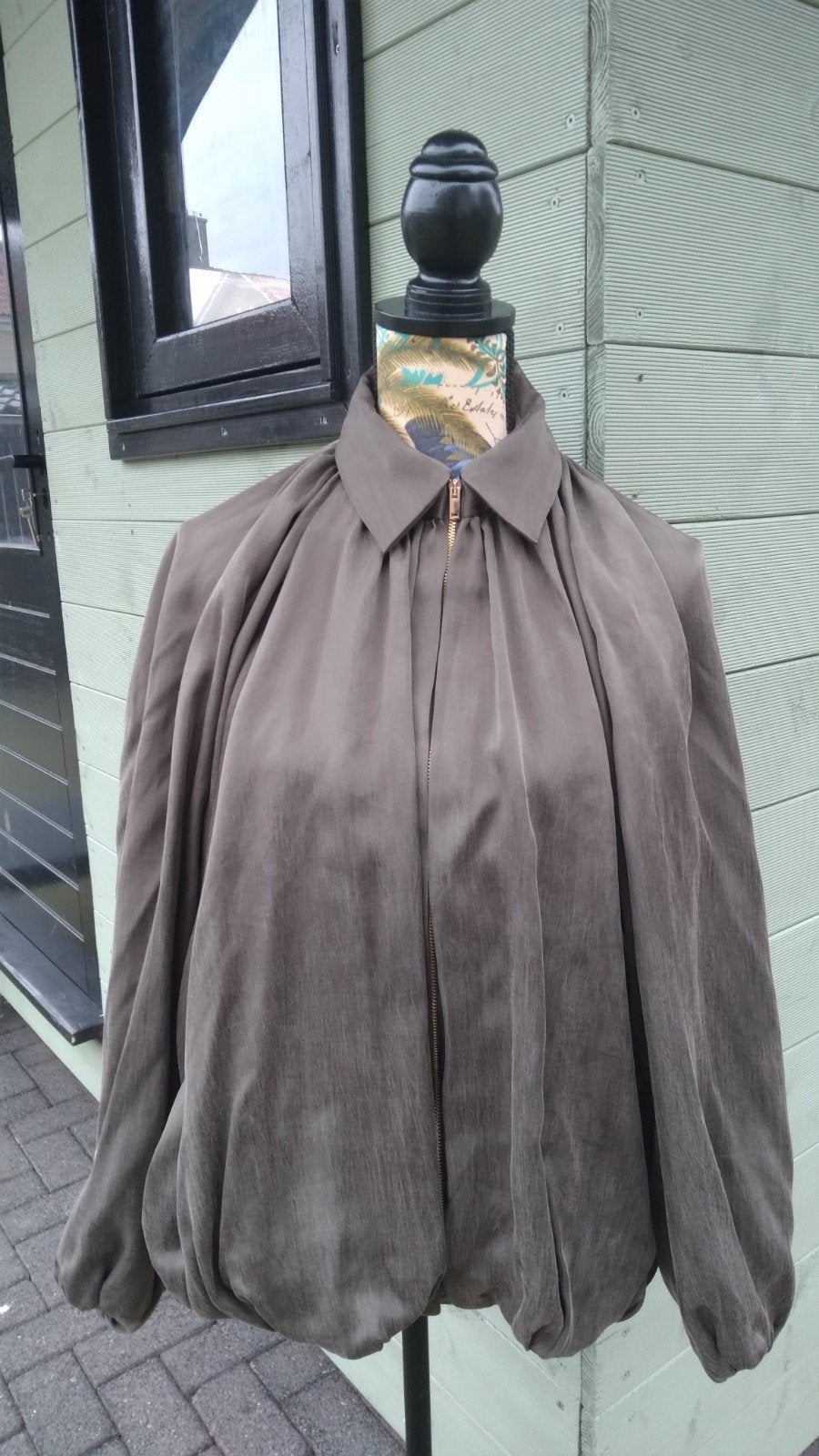 Zara jas viral Khaki bomberjacket, Maat 38/40 (M), Overige kleuren, Verzenden, Zara