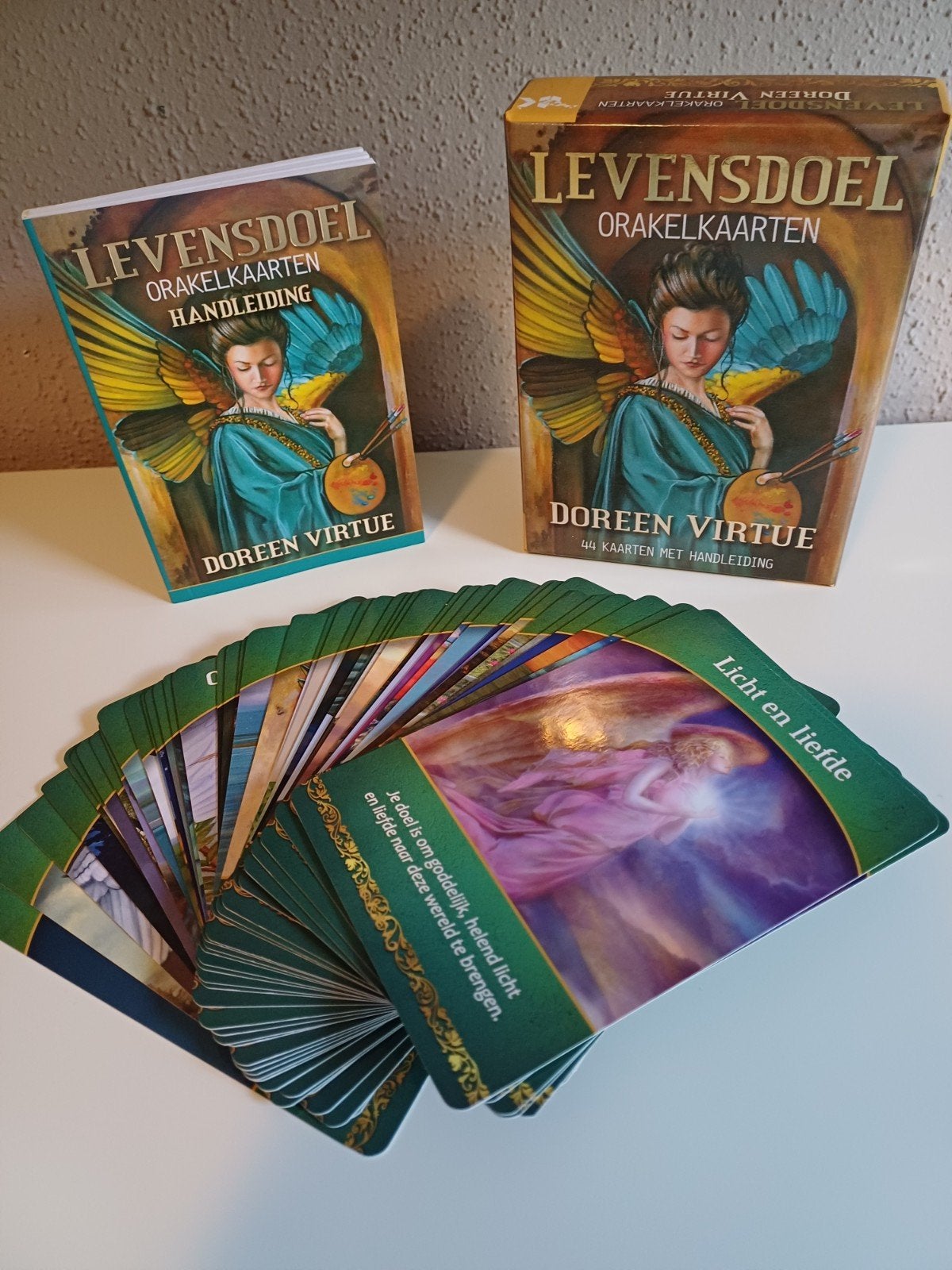 Doreen Virtue - Levensdoel orakelkaarten, Tarot of Kaarten leggen, Overige typen, Ophalen of Verzenden, Zo goed als nieuw