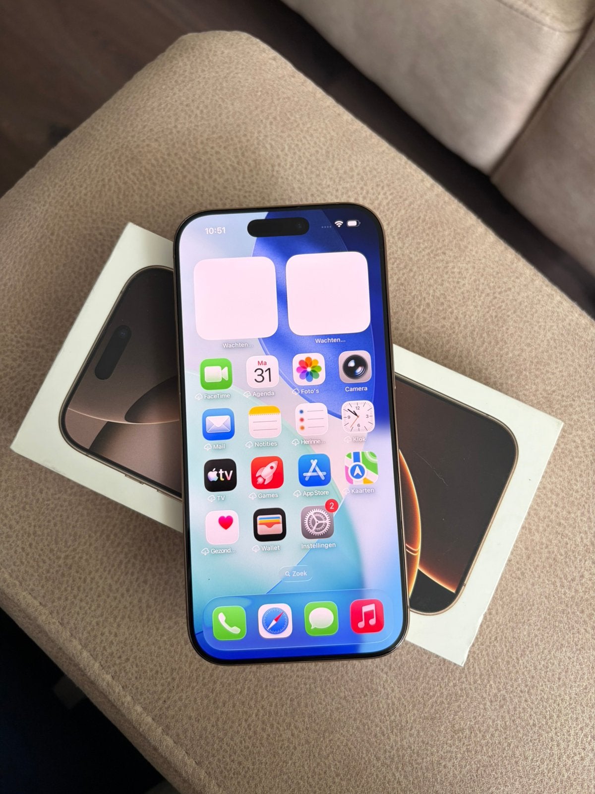 Nette iPhone 16 Pro | 128GB | Desert Titanium | 89% batterij, Telecommunicatie, Mobiele telefoons | Apple iPhone, 128 GB, 89 %