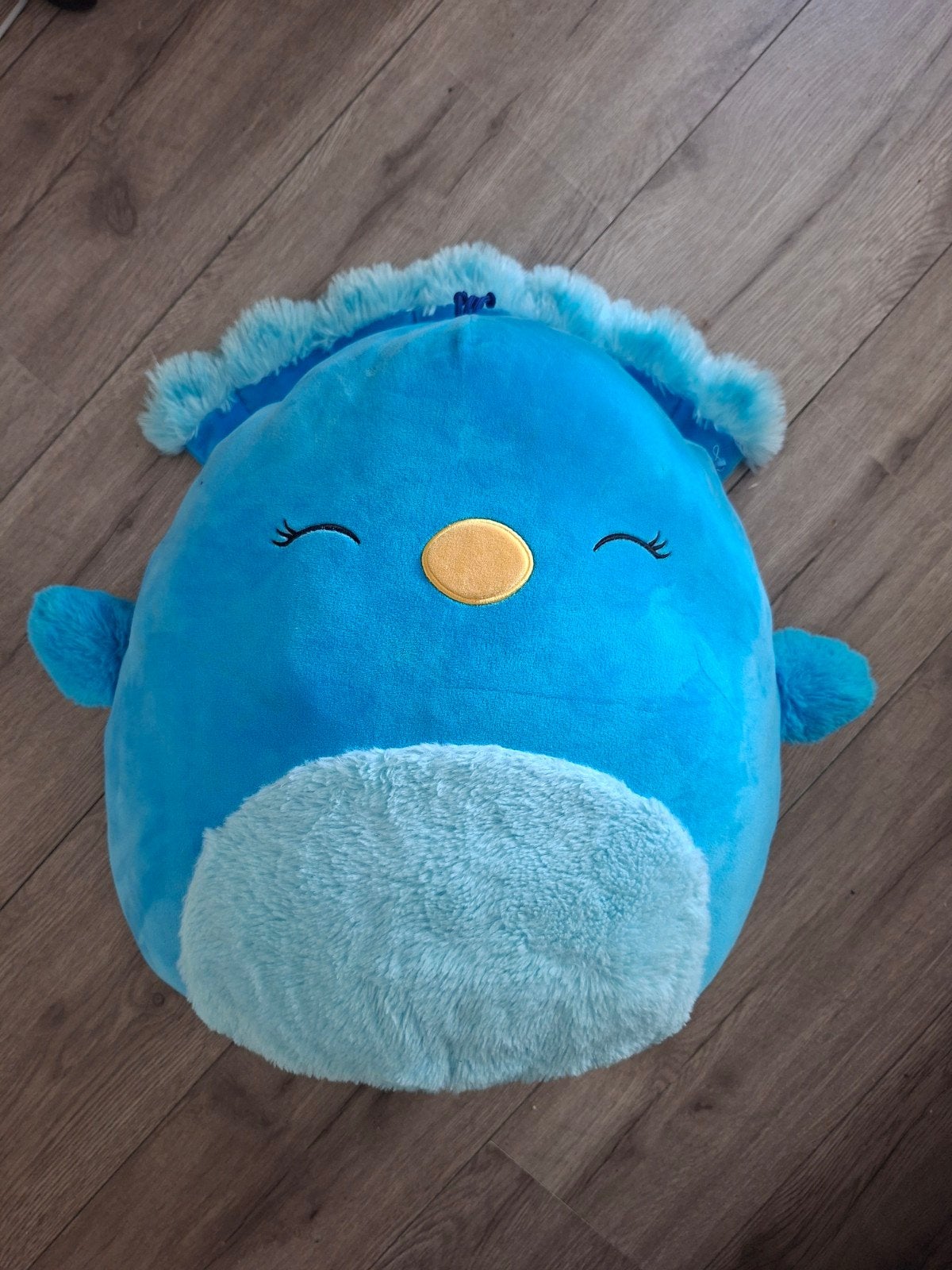 Grote originele Squishmallow 40 cm - Nieuw, Overige typen, Blauw, Nieuw, Ophalen of Verzenden