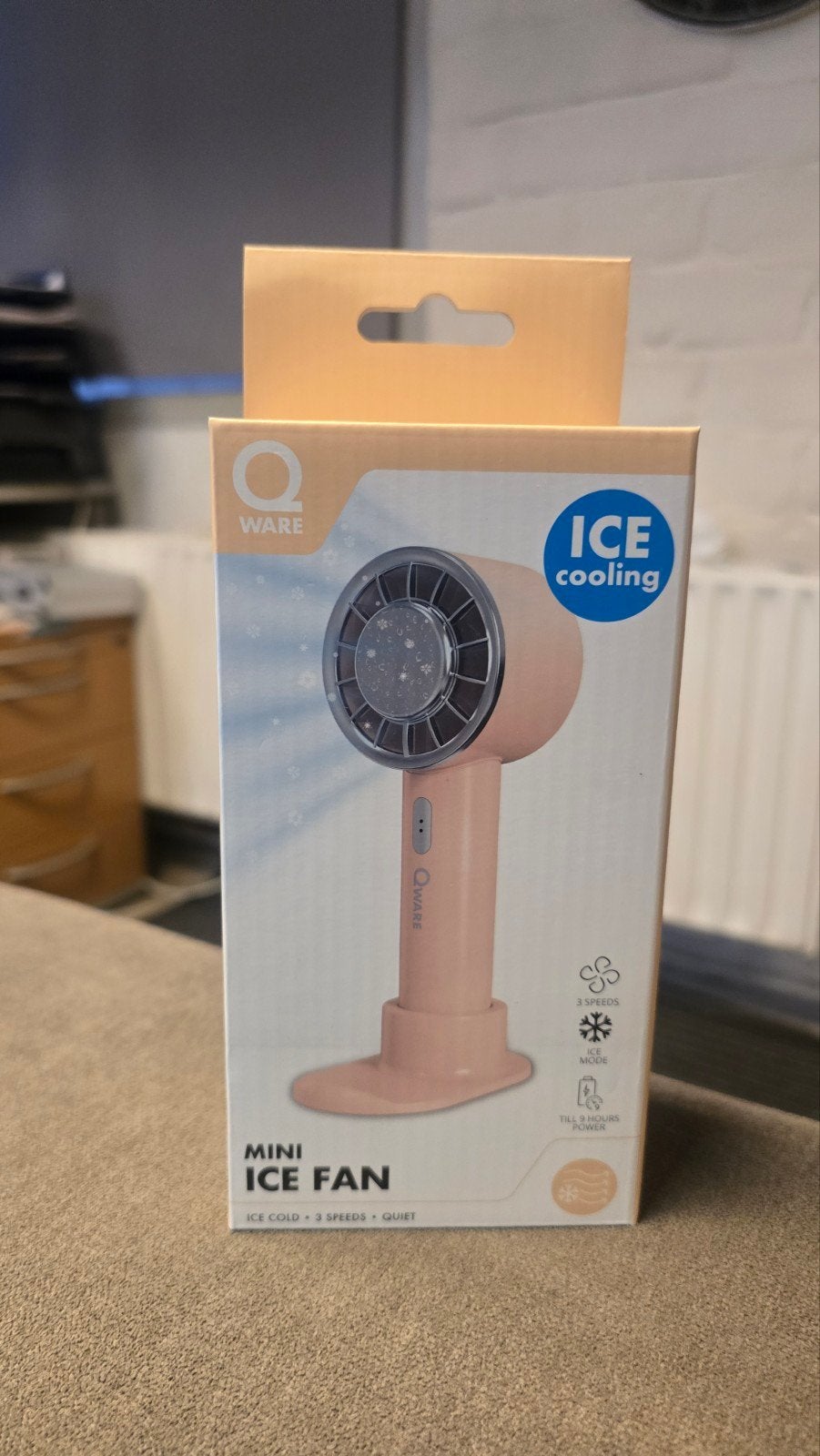 Qware ijs ventilator, Ophalen, Nieuw, Tafelventilator
