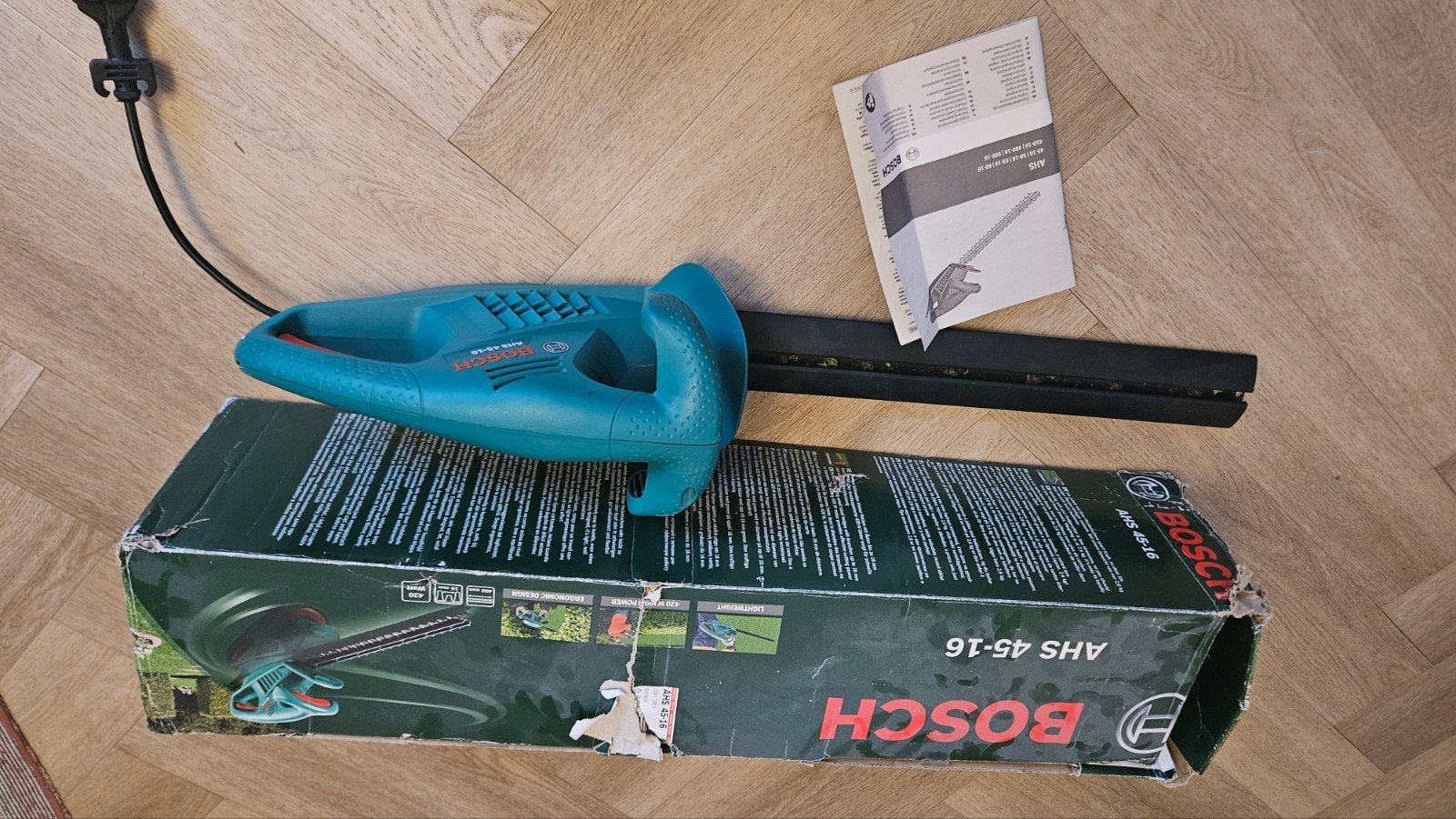 Bosch AHS 45-16 Heggenschaar - Goede staat!, Ophalen of Verzenden, Gebruikt, Elektrisch, Bosch