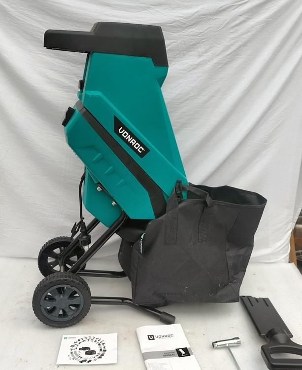 Vonroc hakselaar shredder 2500W, Tuin en Terras, Hakselaars, Gebruikt, Met opvangzak, Elektrisch, Ophalen