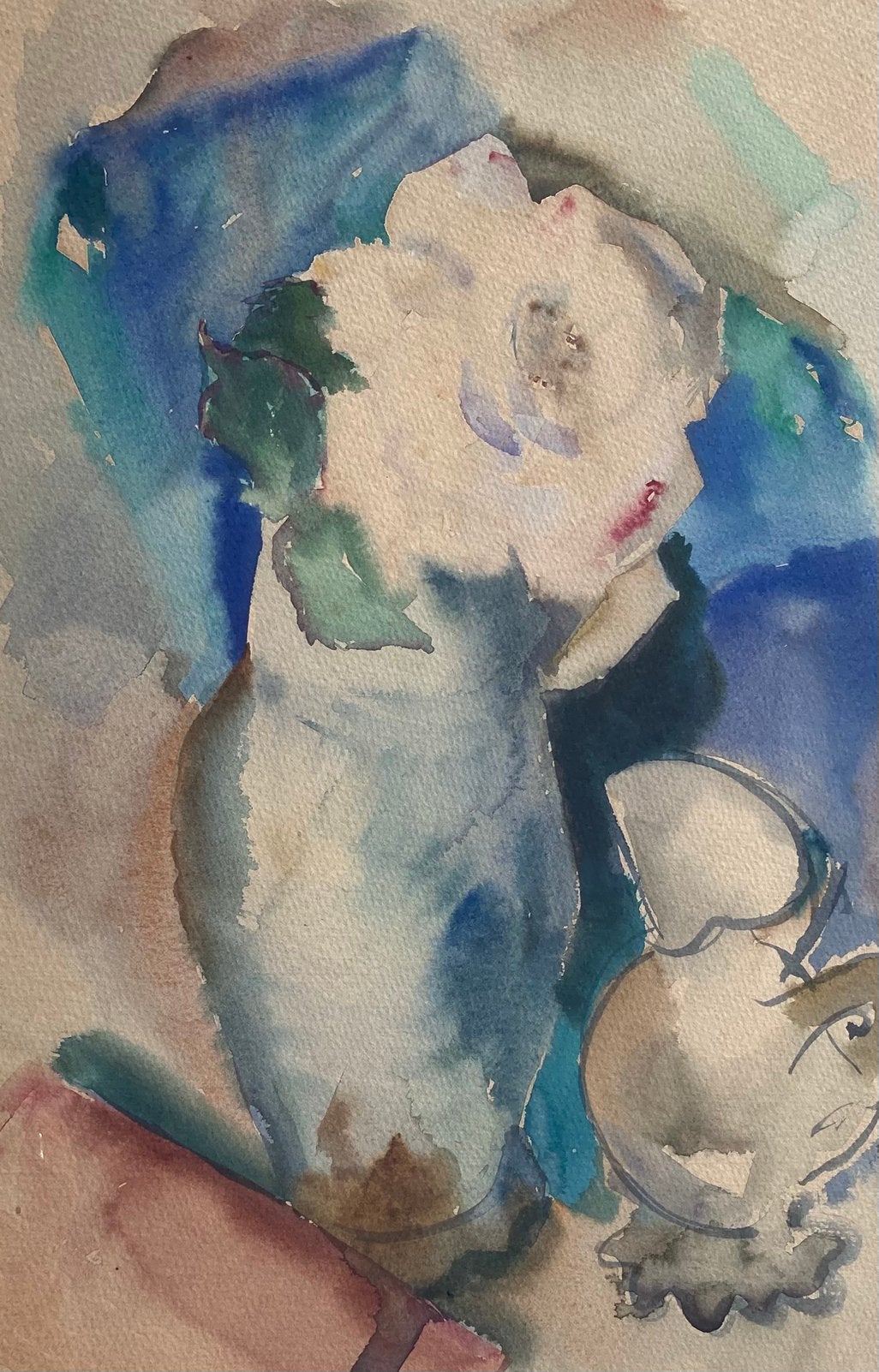 Cor Reisma aquarel bloemstilleven, Antiek en Kunst, Aquarel, Papier/karton, Ophalen of Verzenden, Achter glas