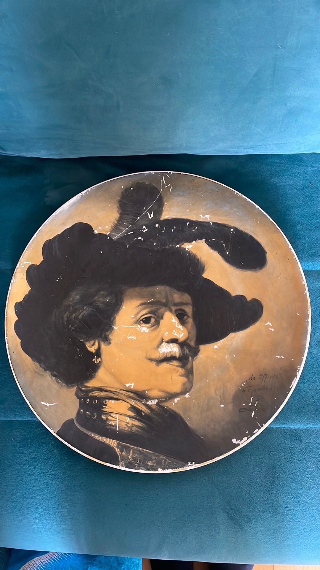 Serie van 3 porseleinen wandborden, Ophalen of Verzenden