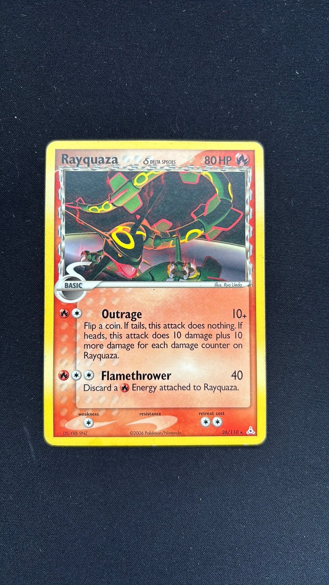 Rayquaza δ Delta Species 26/110 - EX Holon Phantoms, Ophalen of Verzenden, Zo goed als nieuw