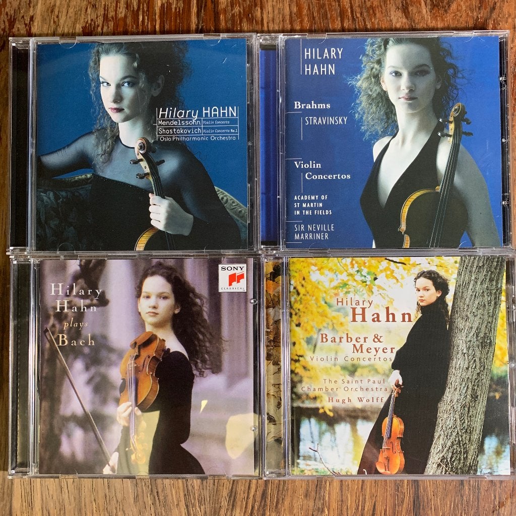 Hilary Hahn CD collectie - 4 klassieke vioolconcerten, Overige componisten, Soloconcert, Ophalen of Verzenden, Zo goed als nieuw