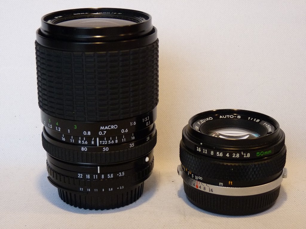 Sigma 28-80mm voor Nikon FD, Olympus 1.8/50mm OM-System, Nikon, Zo goed als nieuw, Nikon F-mount, 50 mm