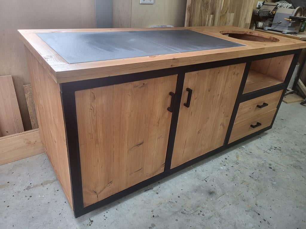 Buitenkeuken douglas 200x78x90h, Tuin en Terras, Buitenkeukens, Nieuw, Houtskool, Ophalen of Verzenden