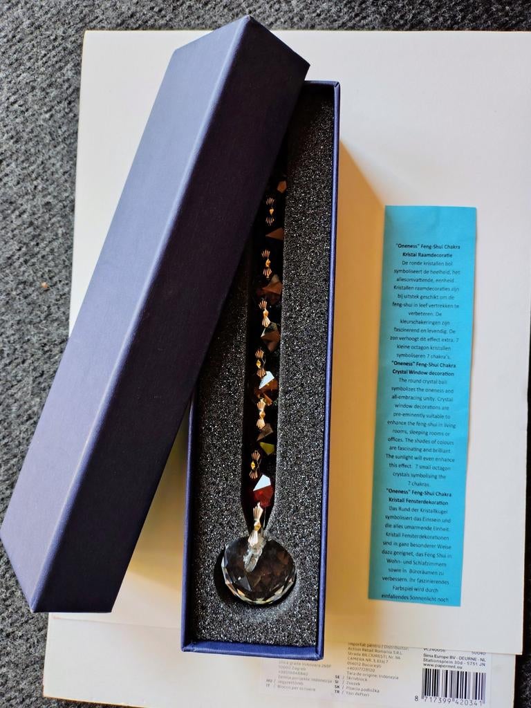 Feng Shui Chakra Kristal Hanger - Regenboogkleuren, Meerkleurig, Overige stijlen, Ophalen of Verzenden, Zo goed als nieuw