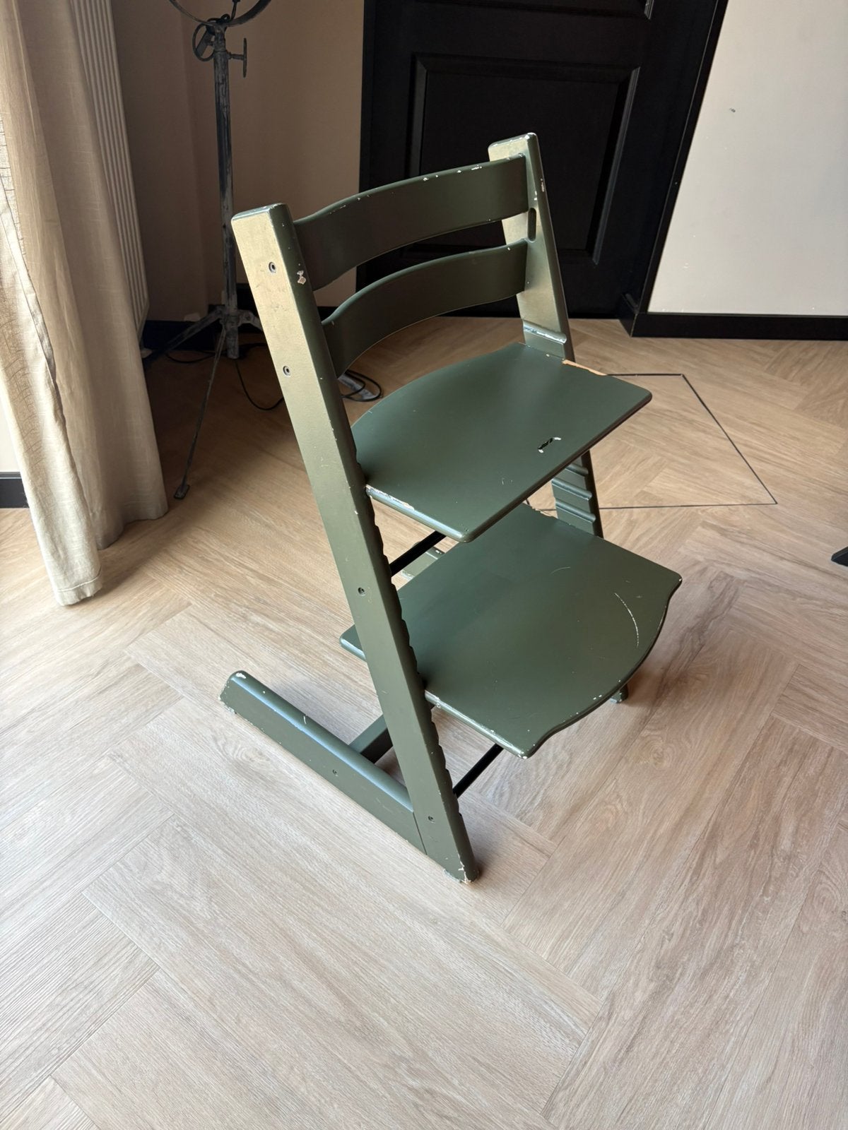Originele Stokke Tripp Trapp kinderstoel – groen, Ophalen, Gebruikt, Meegroeistoel