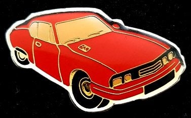 Citroën Maserati pin- oranje, Verzenden, Nieuw, Transport, Speldje of Pin