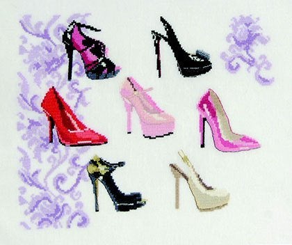 Borduurpakket Peep toe heels sampler BK1470, Hobby en Vrije tijd, ., Nieuw, Ophalen of Verzenden, .