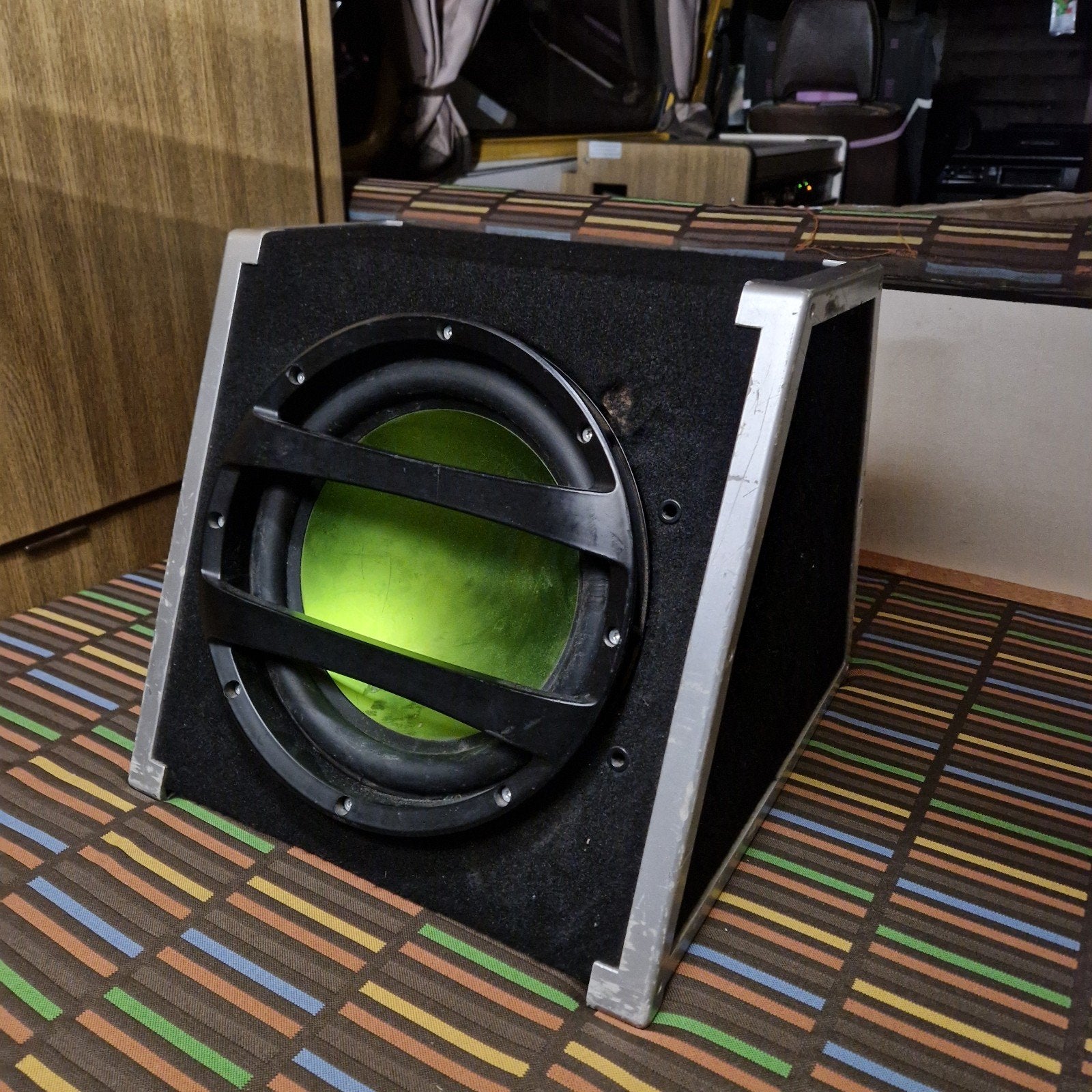fusion subwoofer met alpine versterker, Ophalen of Verzenden, Gebruikt