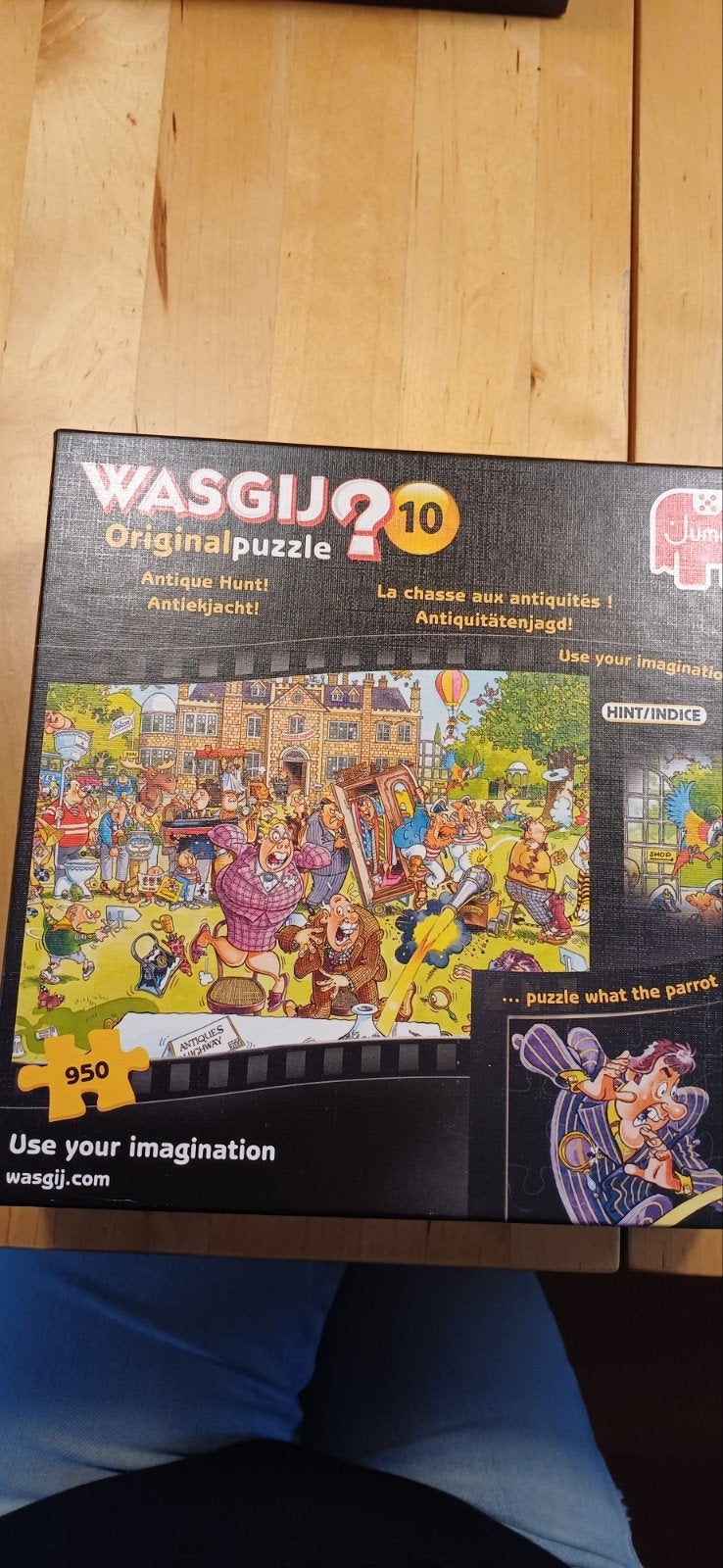 Wasgij original puzzel. 950 stukjes. Antiekjacht, Ophalen of Verzenden, 500 t/m 1500 stukjes, Gebruikt, Legpuzzel