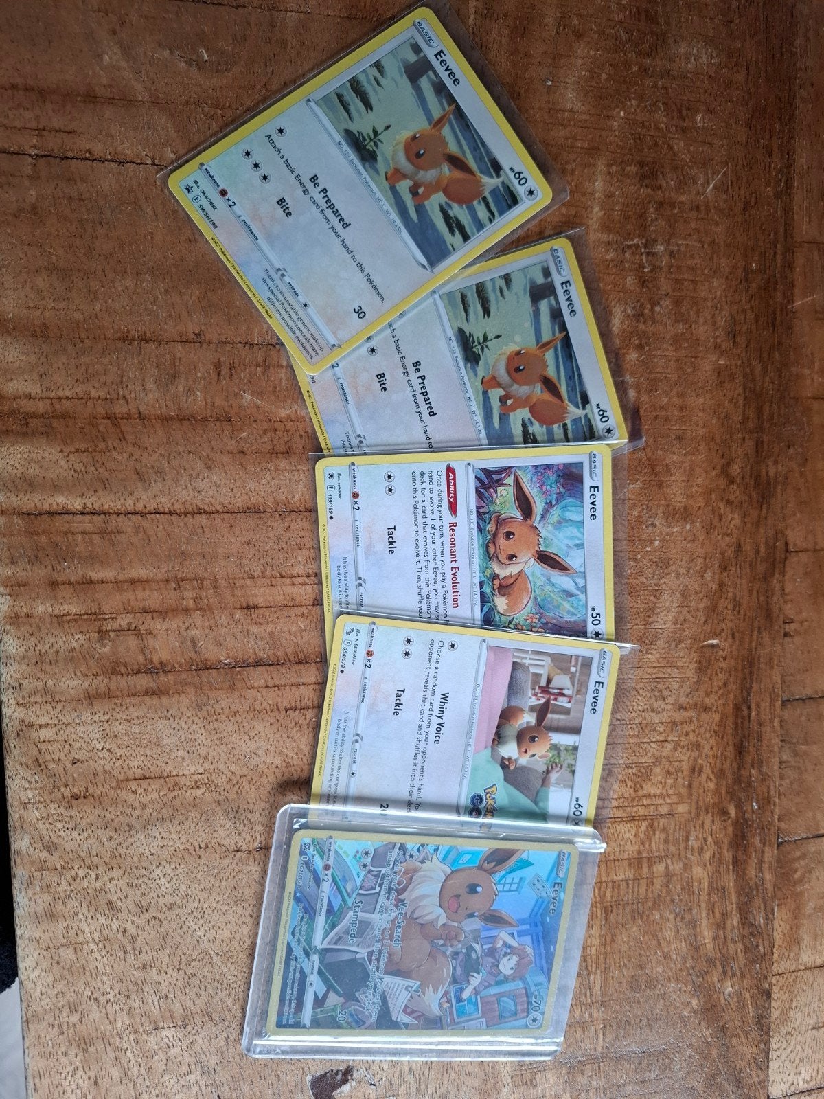 Pokémon Eevee Kaarten (5 stuks), Hobby en Vrije tijd, Verzamelkaartspellen | Pokémon, Ophalen of Verzenden, Zo goed als nieuw