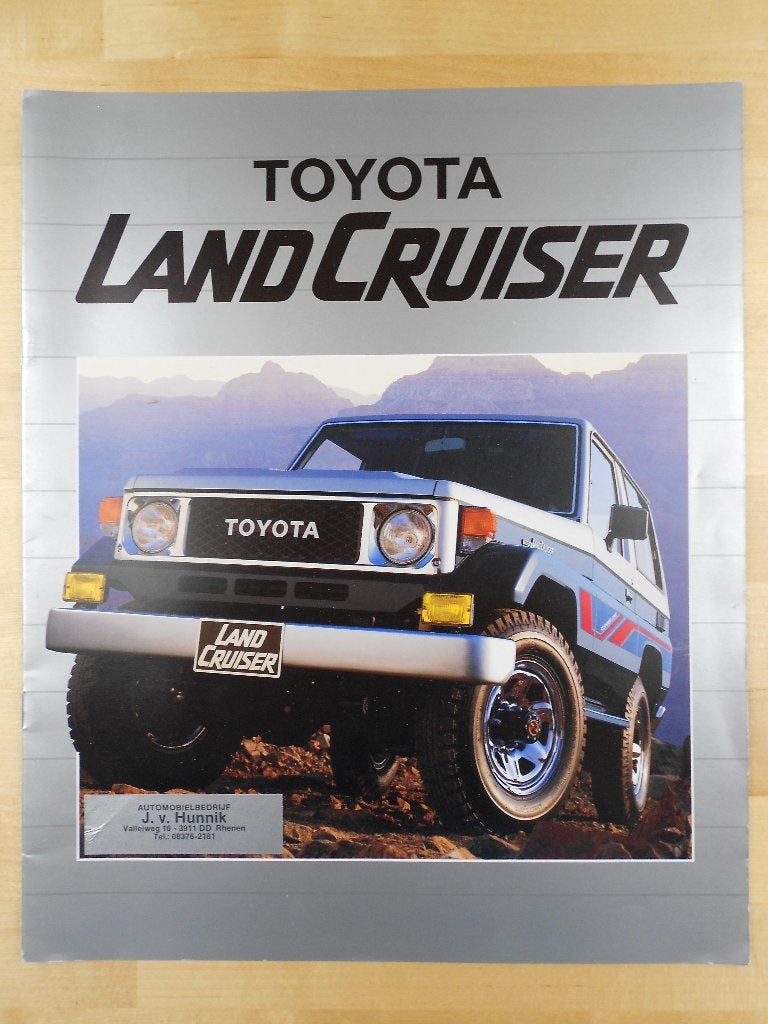 Toyota Landcruiser Brochure 1984 – Land Cruiser, Toyota, Ophalen of Verzenden, Zo goed als nieuw, Toyota