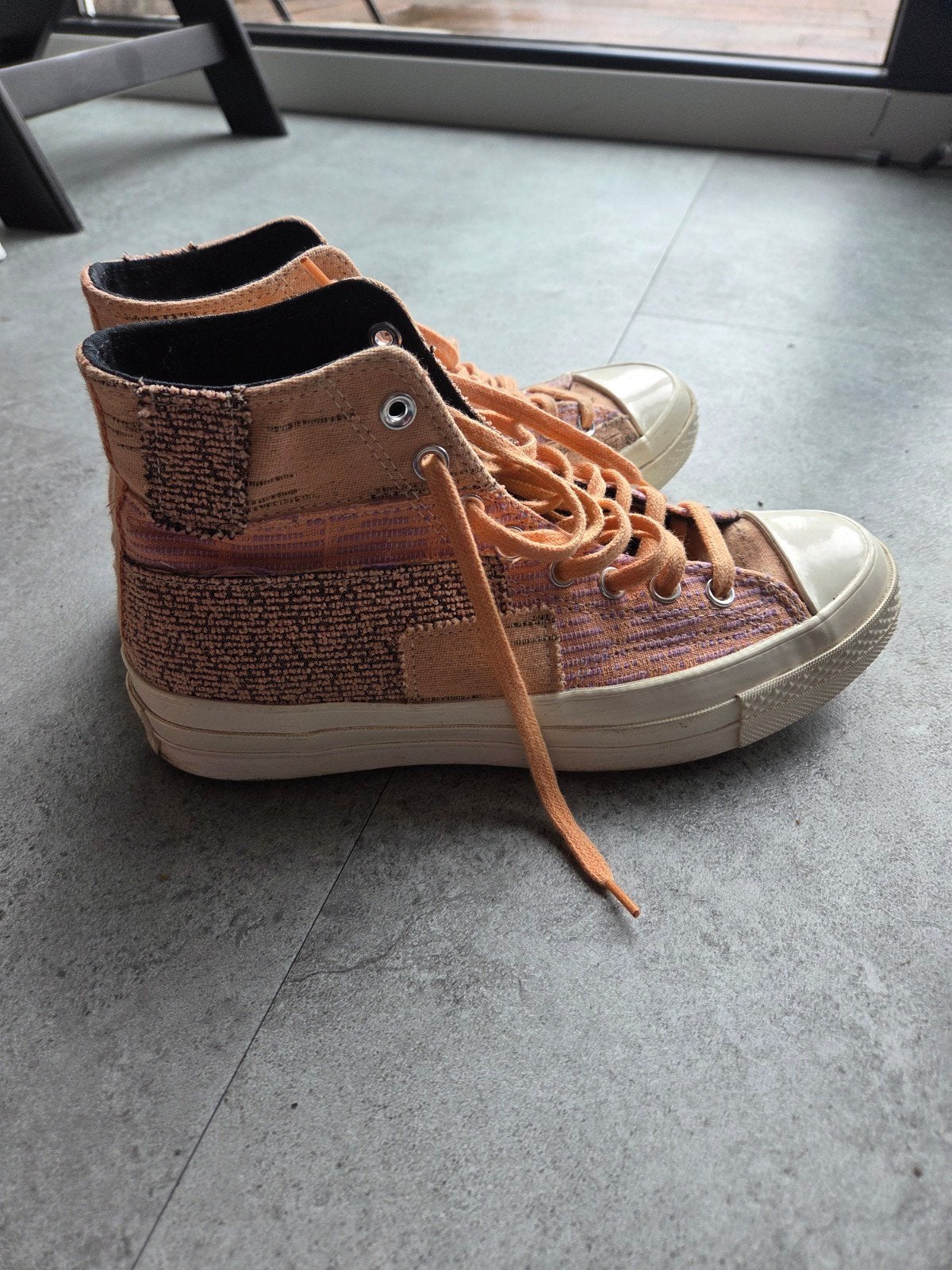 Converse Chuck 70 Hi Sneakers Oranje/Roze - Maat 41.5, Ophalen of Verzenden, Zo goed als nieuw, Oranje, Sneakers of Gympen