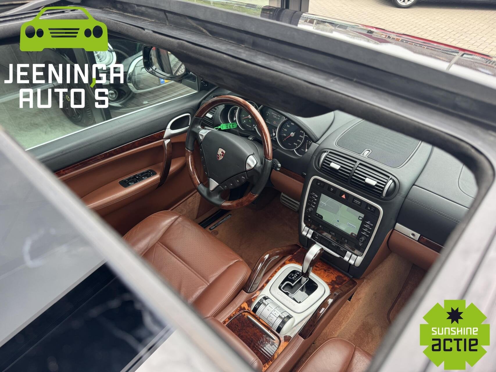 Porsche Cayenne 4.8 Turbo | Youngtimer|Pano|Leer|Memory|Stoe, Auto's, Porsche, Automaat, Cayenne, Gebruikt, 8 cilinders