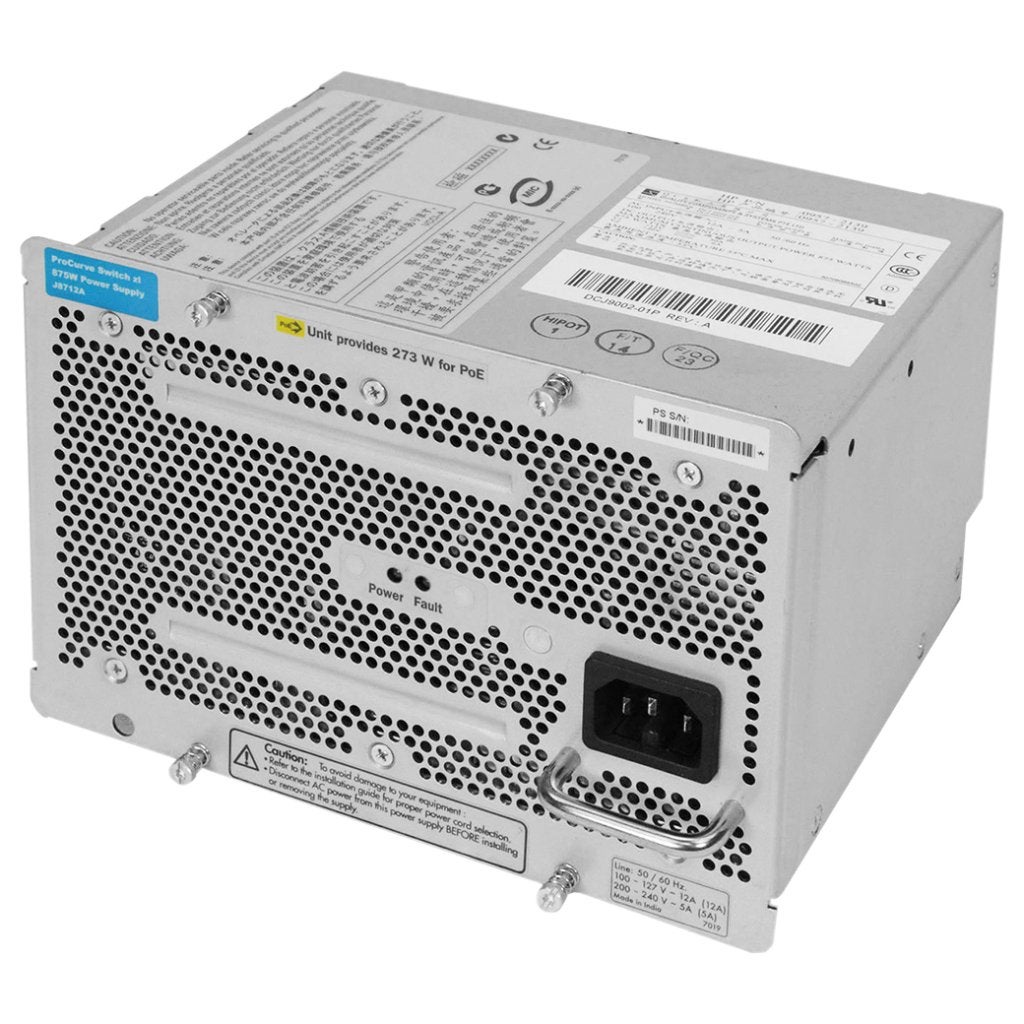 HP 875W ProCurve Switch ZL Power Supply J8712A 0957-2139, Hewlett Packard Enterprise B.V., Info@hpe.com, Startbaan 16, 1187 XR Amstelveen, Nederland