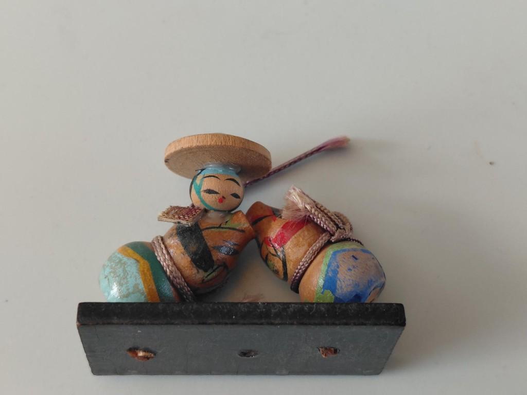 Japans Kokeshi figuurtjes mini  oud, Verzamelen, Ophalen of Verzenden, Gebruikt