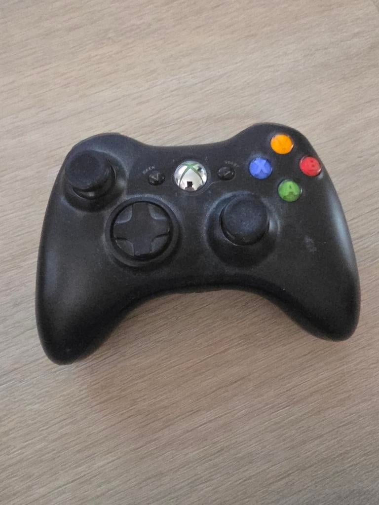 Xbox 360 Controller Draadloos Zwart - Gebruikt, Gebruikt, Ophalen of Verzenden, Controller, Xbox 360