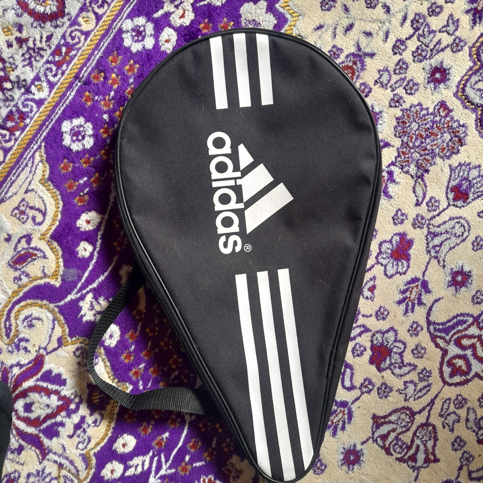 Adidas Padel Racket Hoes - Zwart met Witte Strepen, Sport en Fitness, Ophalen of Verzenden, Gebruikt, Overige typen, Adidas