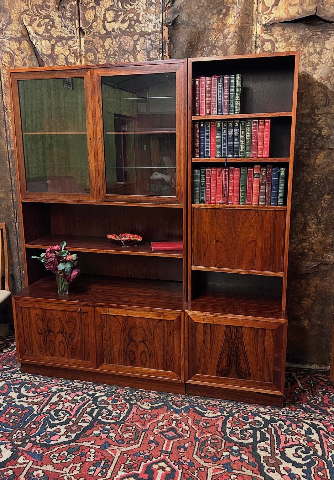 Gratis bezorging!MidCentury Deens palissander wandmeubel1960, Huis en Inrichting, Kasten | Wandmeubels, Sejling Skabe, 150 tot 200 cm