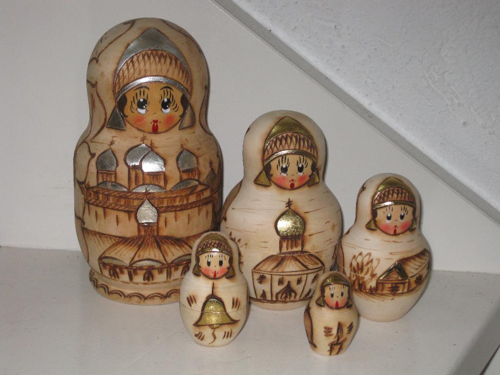 Matroesjka 5 Delig Verschillende Motieven, Verzamelen, Poppetjes en Figuurtjes, Ophalen