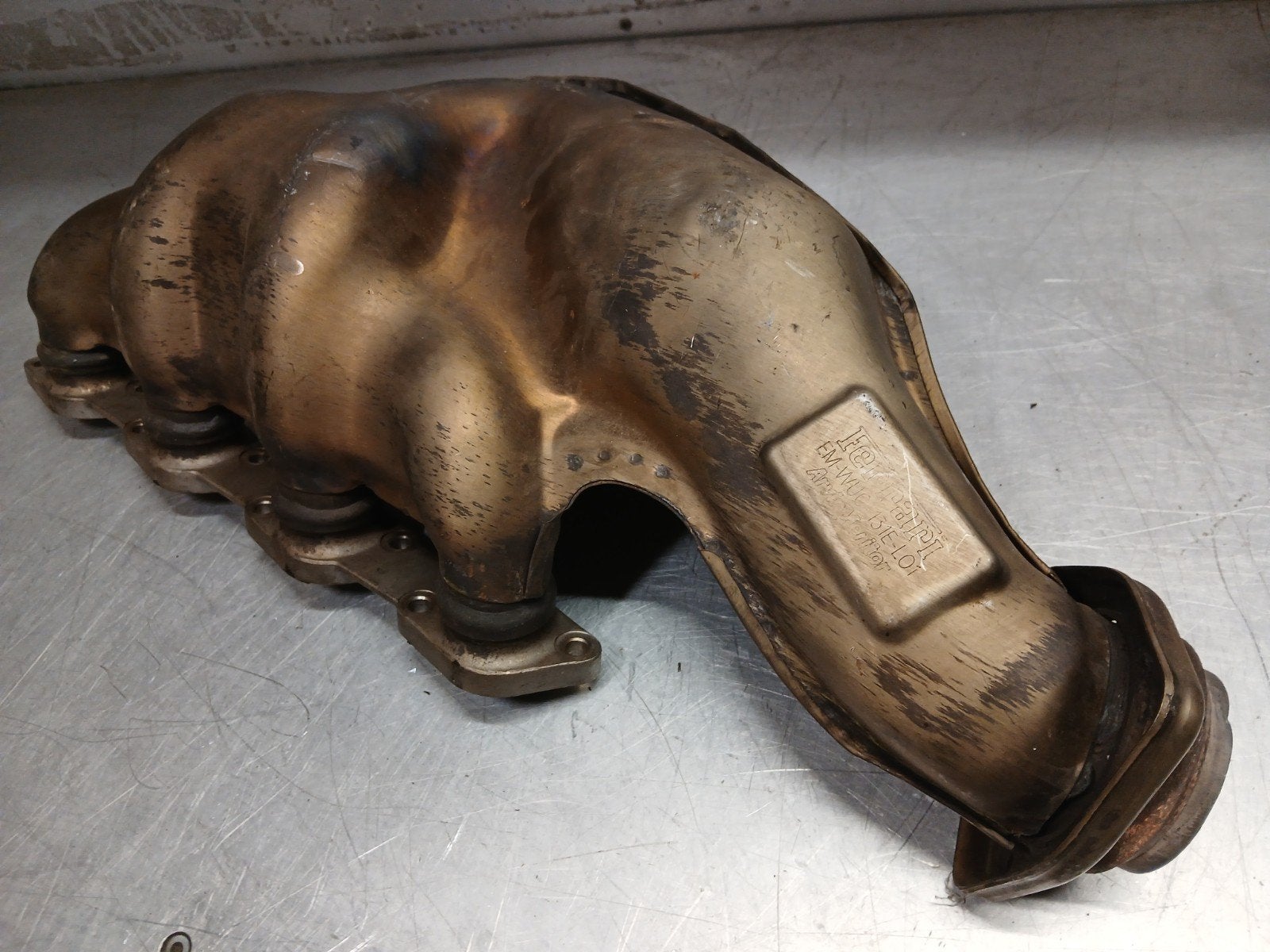 Ferrari F430 Left exhaust manifold en-wuc 131e-l01 motor, Ophalen of Verzenden, Ferrari