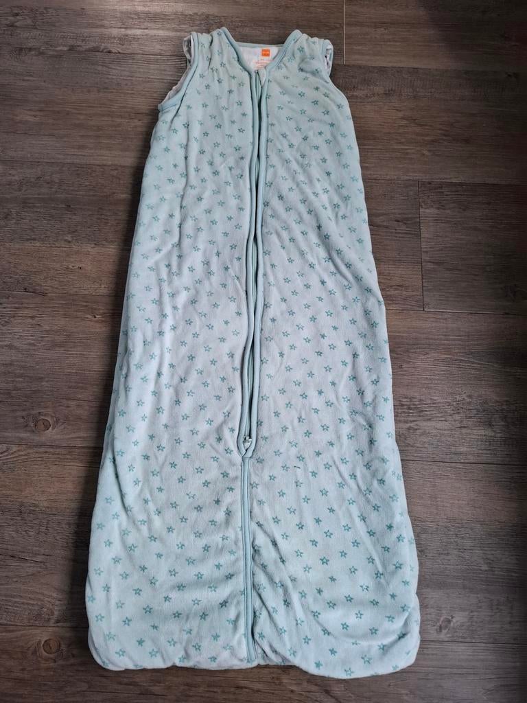 Hema slaapzak mintgroen met sterretjes, Ophalen of Verzenden, Zo goed als nieuw, 85 tot 100 cm, Slaapzak