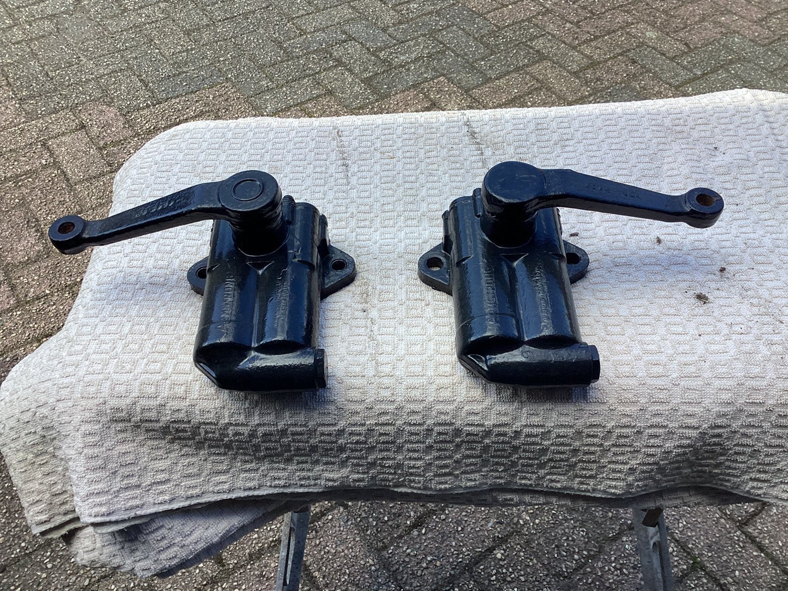 Schokbrekers voor een MG  TD, Ophalen of Verzenden