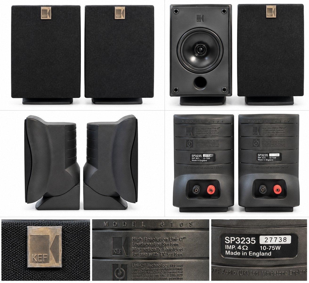 KEF Model 60S Uni-Q luidsprekers – set van 2, Audio, Tv en Foto, Ophalen of Verzenden, Gebruikt, Speakerset, KEF