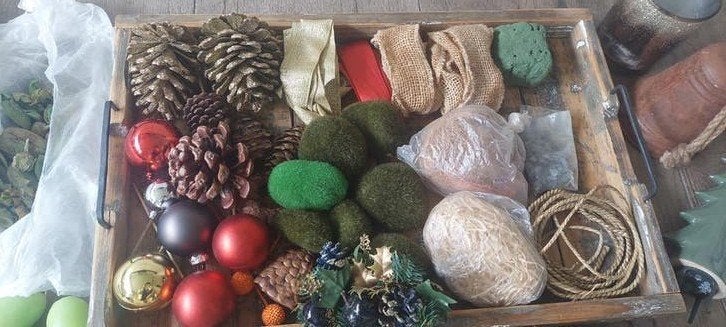 Partij diverse decoratie materialen -Lente Herfst Kerst-, Ophalen of Verzenden, Zo goed als nieuw