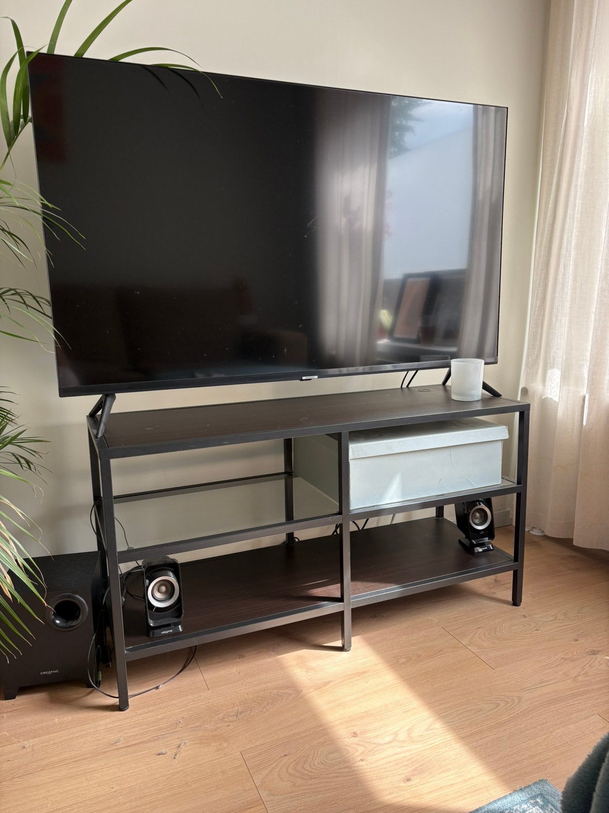 Ikea tv meubel DEZE ZO- OF MAANDAG OPHALEN, Ophalen, Zo goed als nieuw, 25 tot 50 cm, Rechthoekig