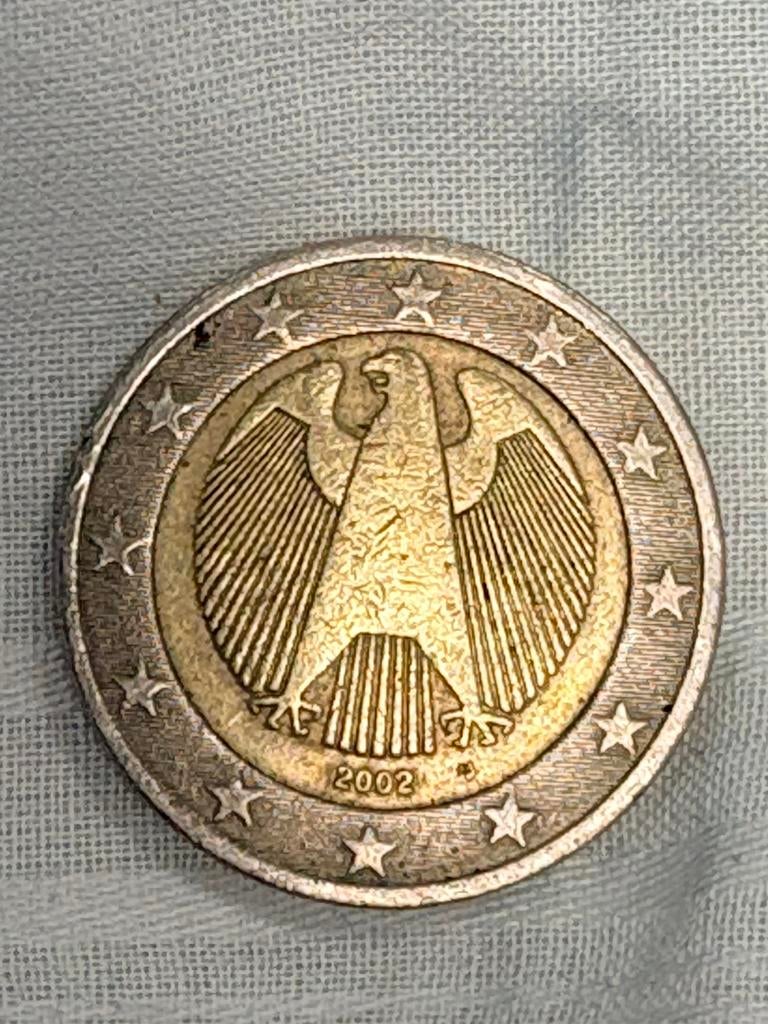 2 euromunt Duitsland met letter J geslagen in 2002, Ophalen of Verzenden, Duitsland, 2 euro