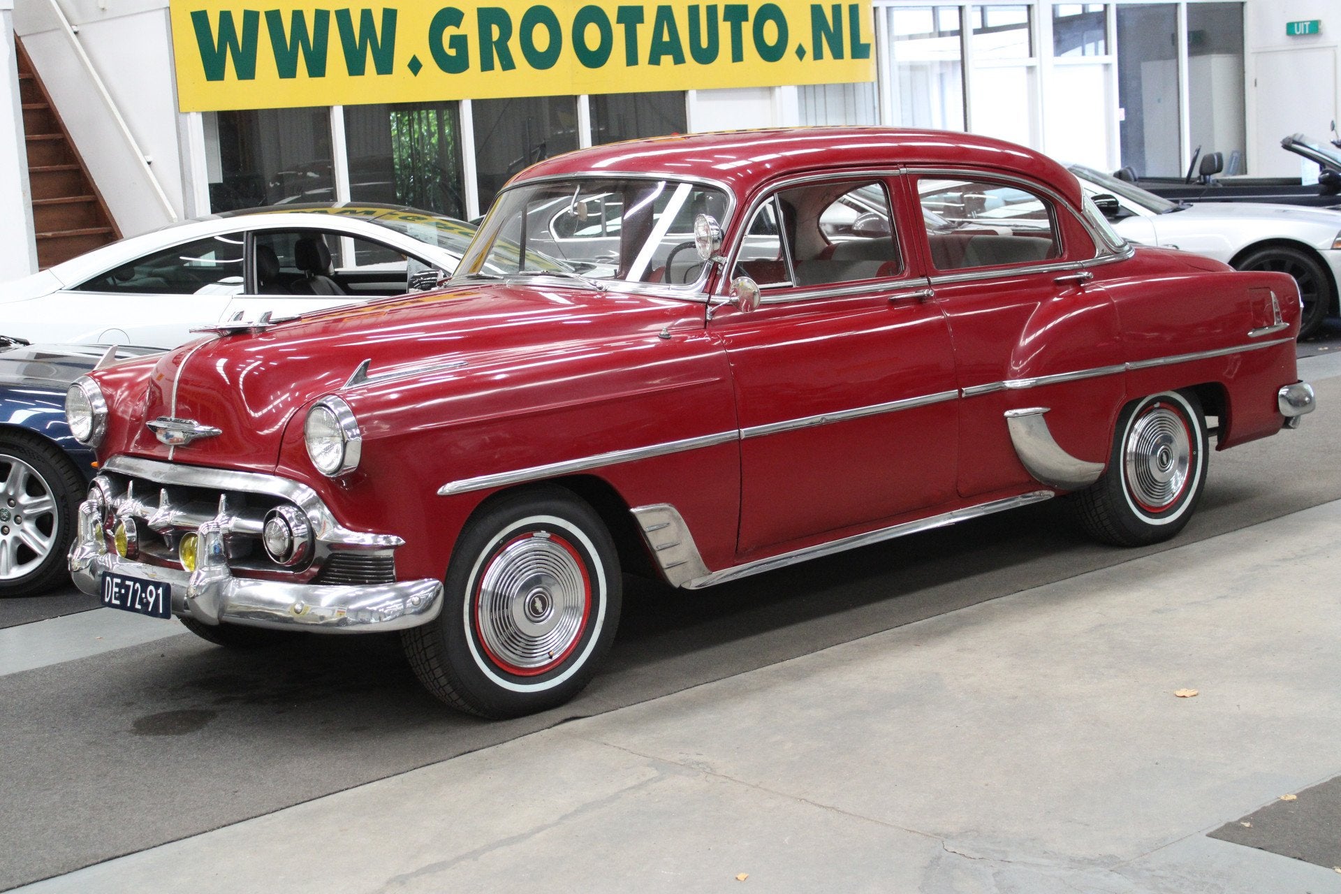 Chevrolet Bel Air APK vrije auto (bj 1953), Auto's, 3859 cc, Achterwielaandrijving, Chevrolet, Lederen bekleding
