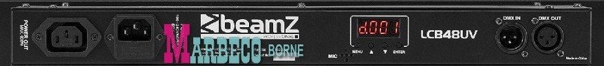 UV LED Bar 18x3 watt, DMX, 6 segmenten, Sound control, Nieuw, Info@marbeco.nl, BeamZ, Licht
