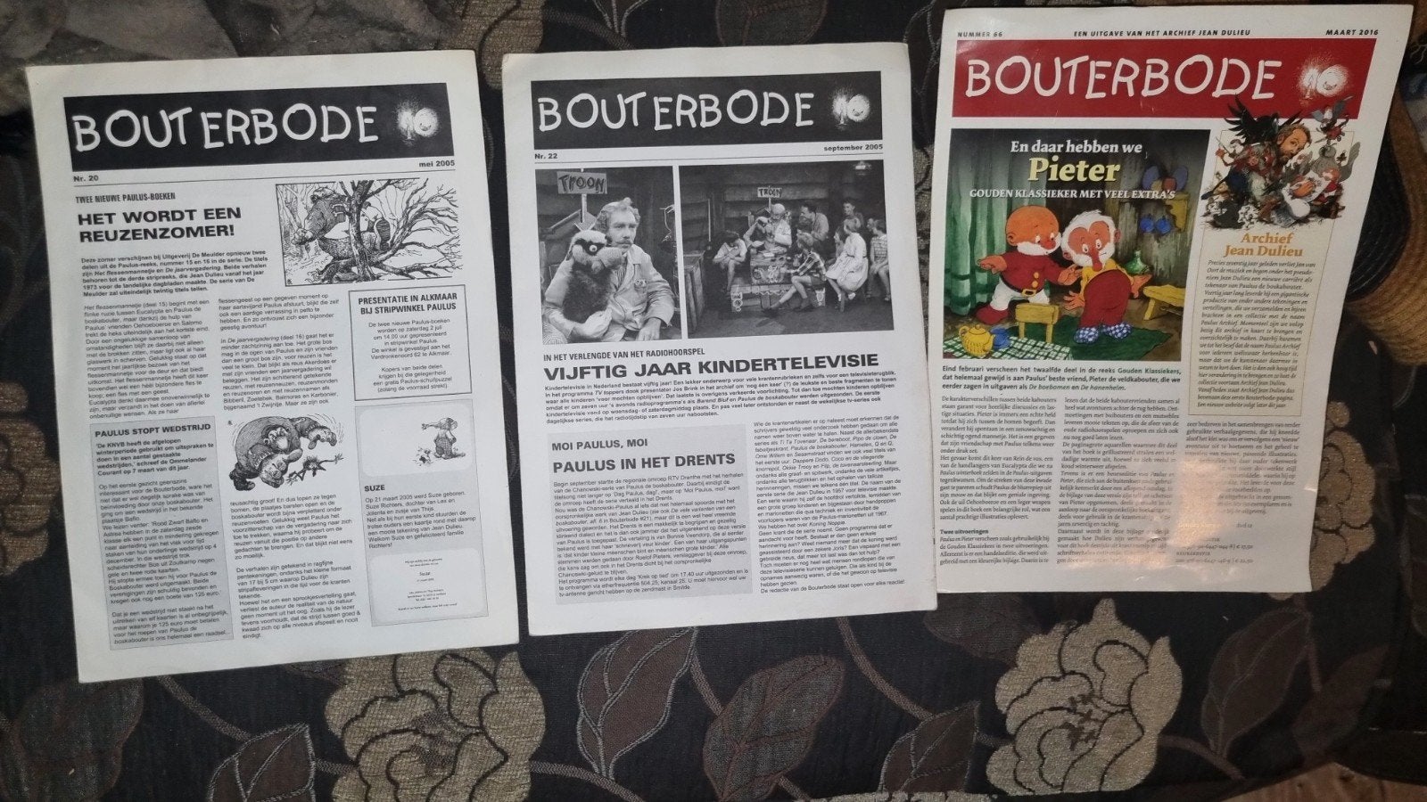 3 x Bouterbode Tijdschriften 2005 - Jean Dulieu, Ophalen of Verzenden, Gelezen, Overige typen