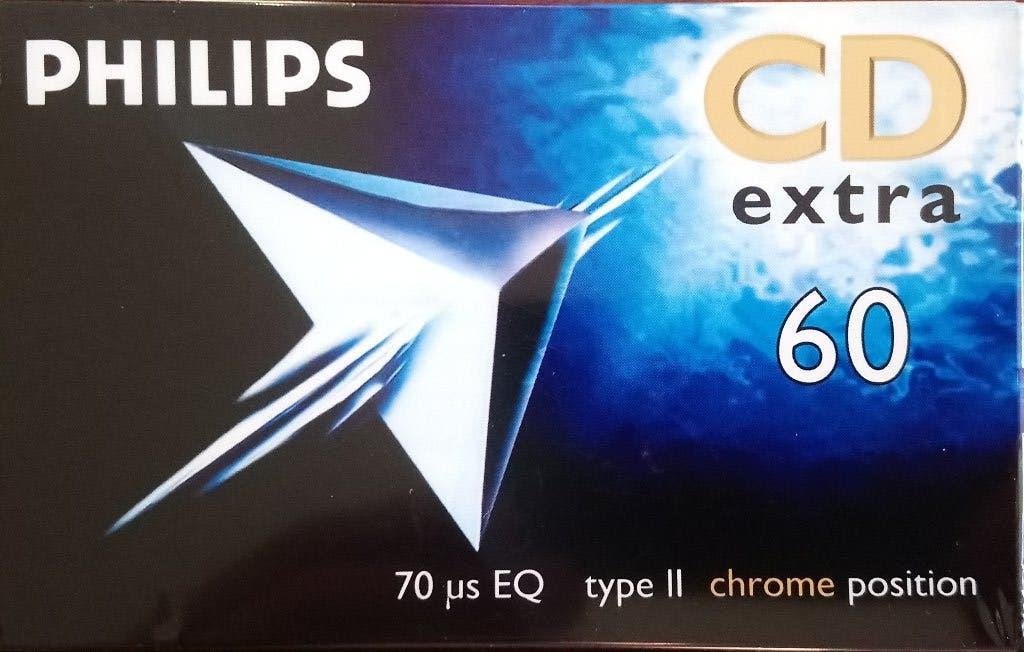 Philips 60 IEC II type II CD Extra Tape (cassettebandje) *, Cd's en Dvd's, Cassettebandjes, Overige genres, 1 bandje, Ophalen of Verzenden