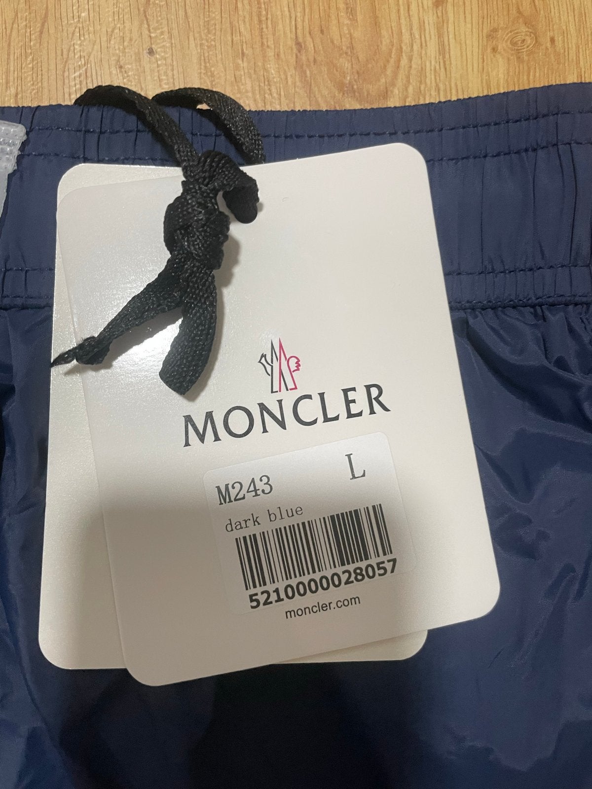 Moncler Zwemshort Donkerblauw Maat L (valt kleiner), Kleding | Heren, Badmode en Zwemkleding, Ophalen of Verzenden, Maat 48/50 (M)