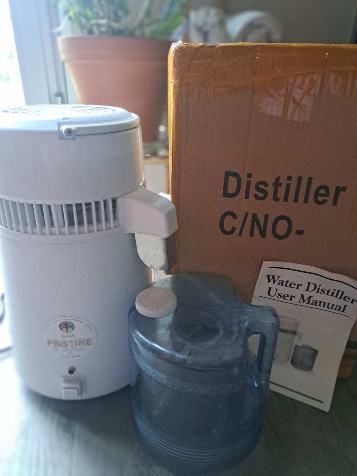 Gaia Pristine Water Distiller met accessoires, Ophalen, Gebruikt