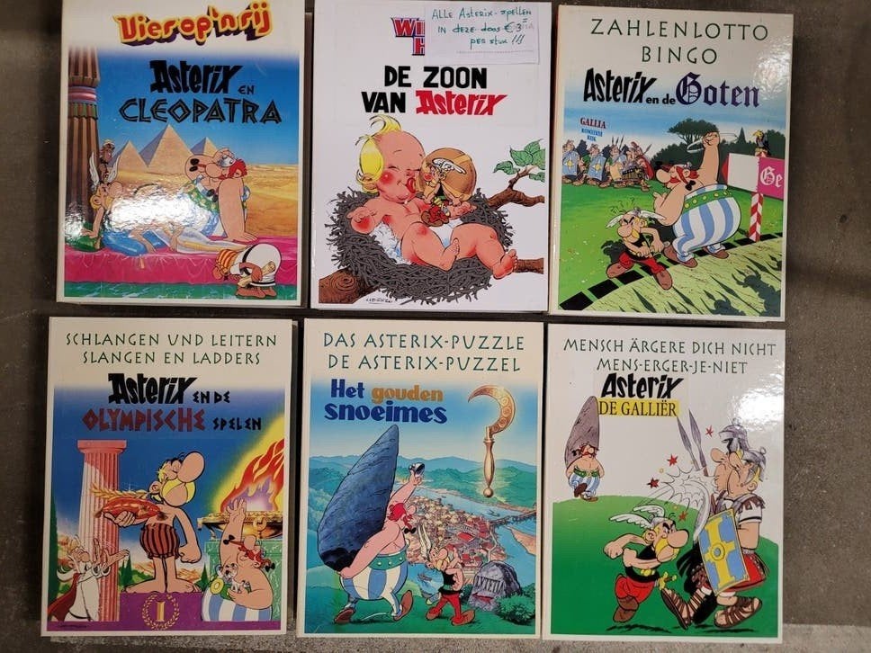 Asterix bordspellen , gezelschapspel, Ophalen
