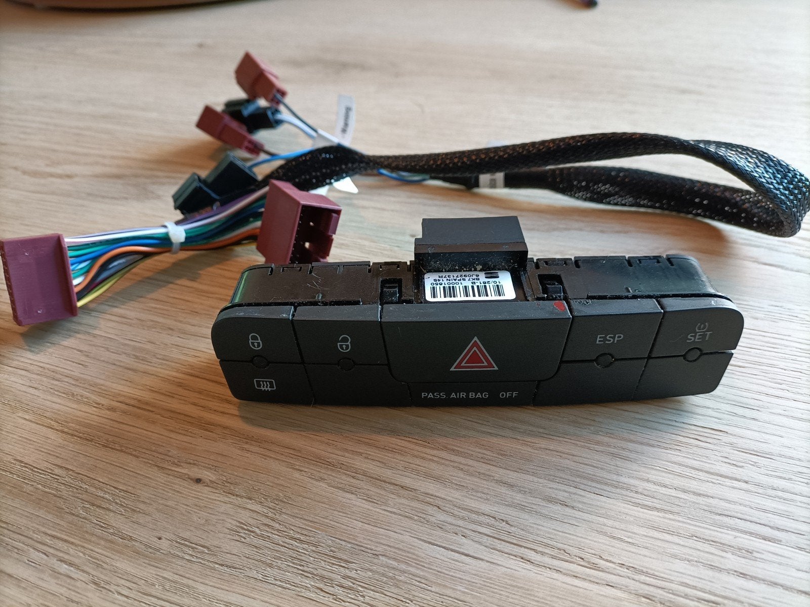 seat ibiza 6j schakelaar met verlengkabel, Ophalen of Verzenden, Zo goed als nieuw