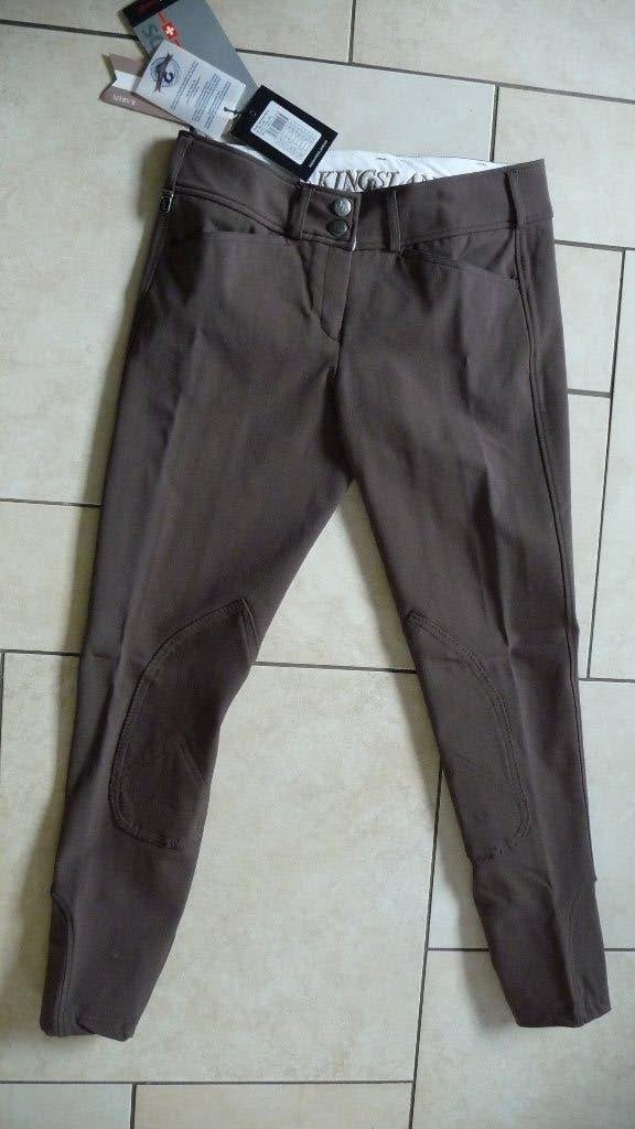 Donkerbruine Kingsland Paardrijbroek maat 42, Dieren en Toebehoren, Paardrijkleding, Kingsland, L, Met stretch, Dressuur