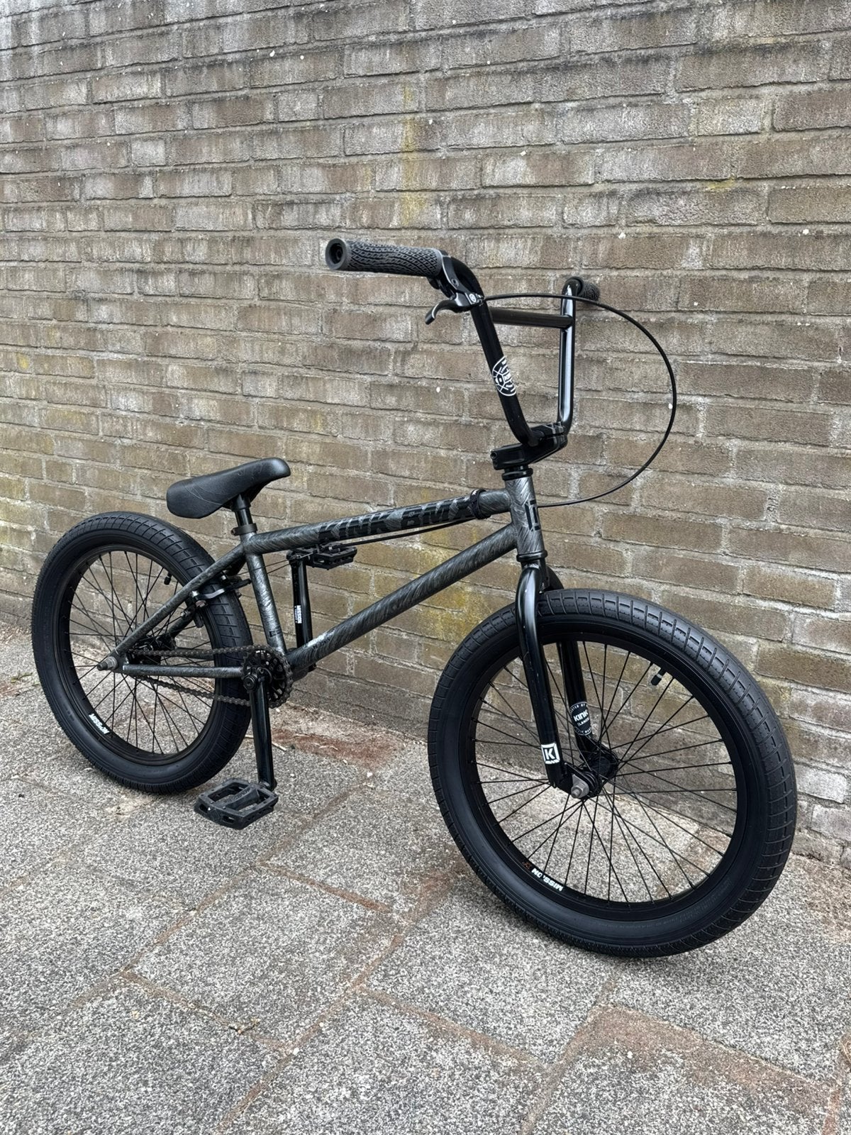 Custom Kink BMX nieuwstaat !, Ophalen, 16 tot 20 inch, Staal, Velgrem
