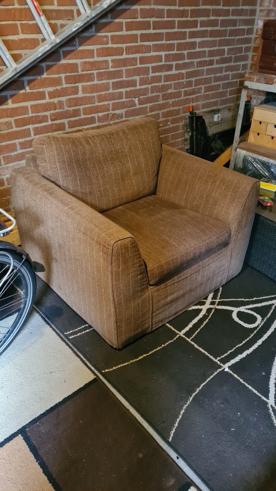 Comfortabele 2-zitsbank en fauteuil, Ophalen, Gebruikt, 150 tot 200 cm, Tweepersoons