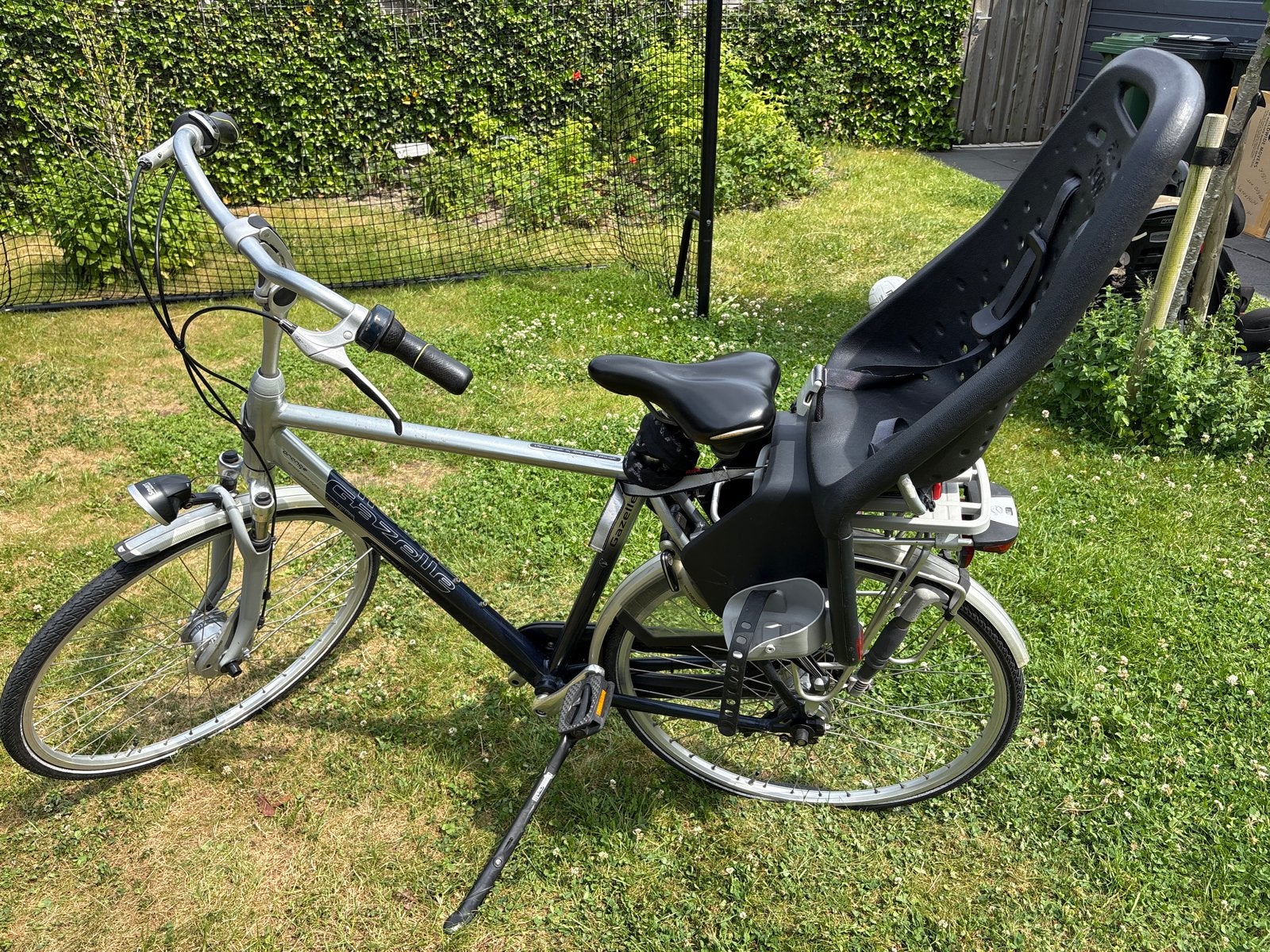 Gazelle stadsfiets (man) incl. Yepp Achterzitje, Ophalen, Terugtraprem, Gebruikt, Versnellingen