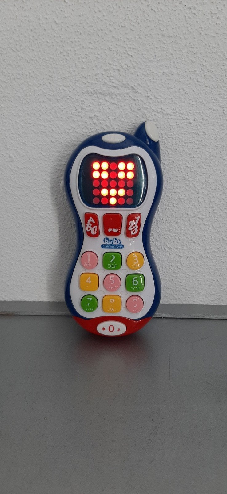 Baby Clementoni Peuter Telefoon - Werkt nog prima!, Ophalen of Verzenden, Gebruikt, Overige typen, Met licht