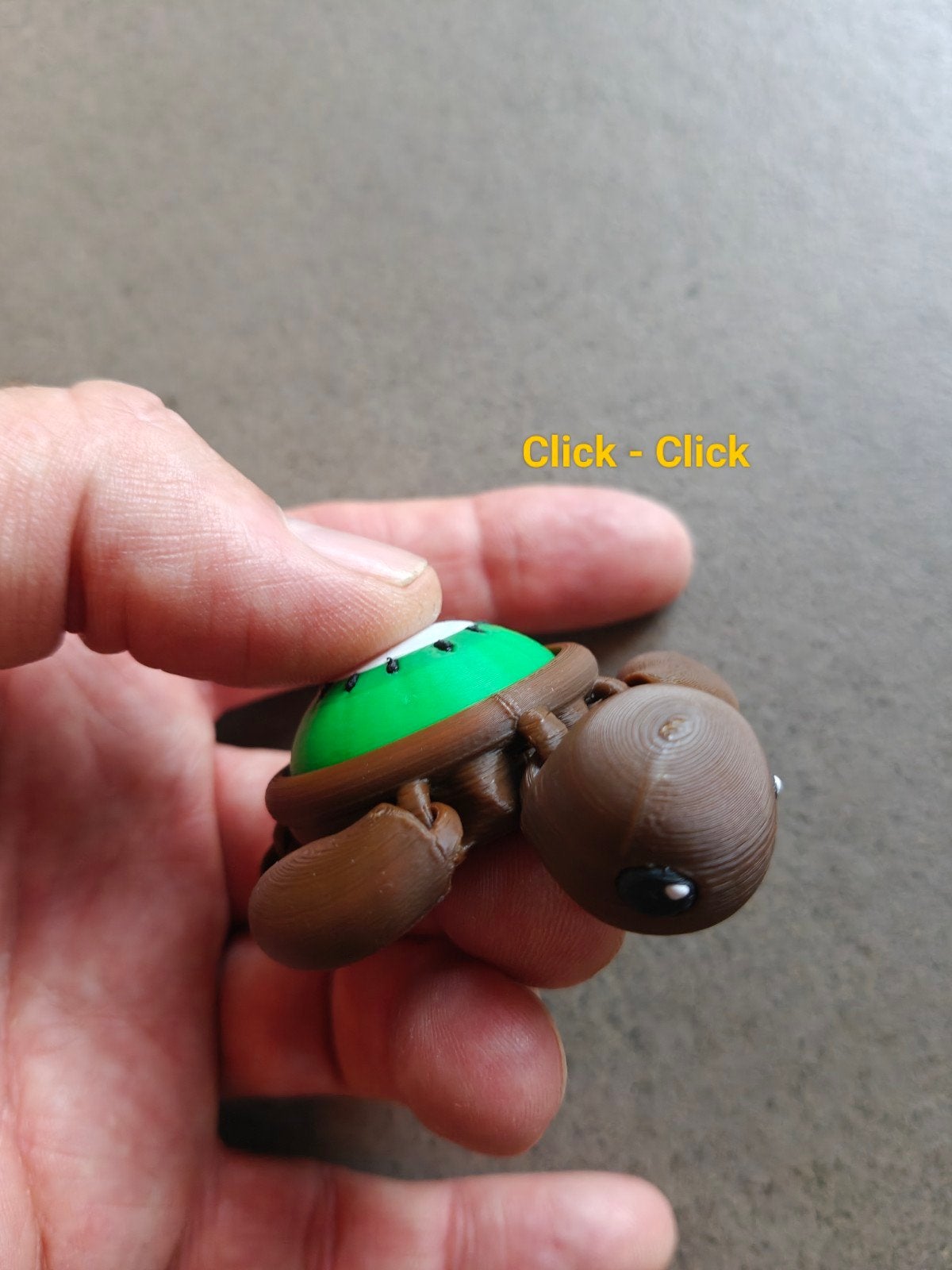 Fidget Clicker Sleutelhanger "Kiwi Turtle", Ophalen of Verzenden, Nieuw, Jongen of Meisje